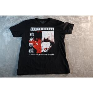 Tokyo Ghoul Shirt Mens Medium Black Anime Graphic Tee Funimation Kaneki Manga